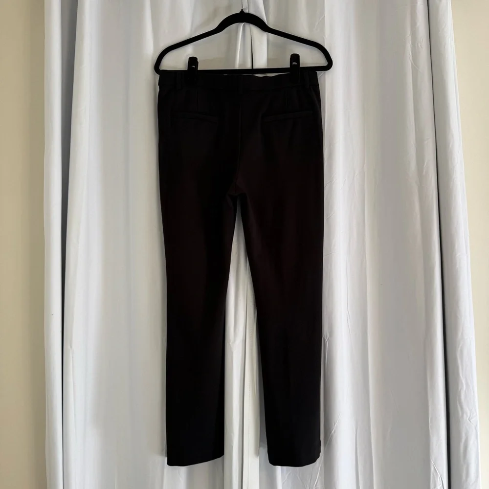 Jules & Leopold Pull On Slim Ponte Pants Gold Button Black Legging Style Large - Picture 3 of 7